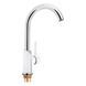 Змішувач для кухні Qtap Grand QTGRAWCR007F Chrome/White