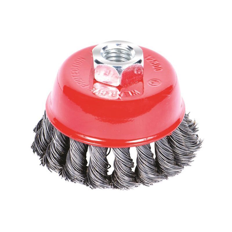 фото Щітка дротяна чашоподібна &Oslash;75мм М14&times;2мм (сталева кручена) SIGMA (9026071)