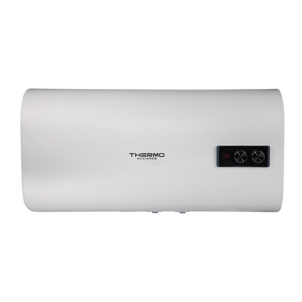 фото Водонагреватель электрический Thermo Alliance 80 л плоский горизонтальный, мокрый ТЭН 2 кВт (0,8+1,2) DT80H20G(PD)