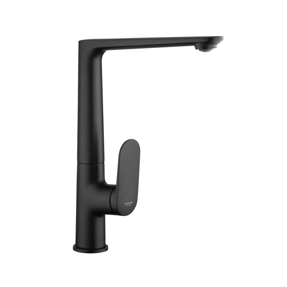 фотографія Змішувач для кухні Kroner Element 211512A-3801Змішувач Kroner Element 211512A-3801 &mdash; сучасне рішення для кухні, що поєднує ергономічний дизайн, високу функціональність і надійні європейські комплектуючі. Завдяки високому Г-подібному поворотному ви