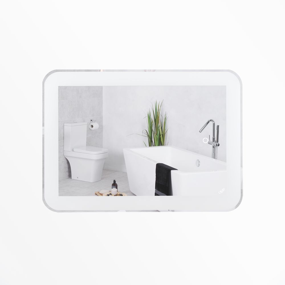 фото Зеркало Qtap Swan 700х500 с LED-подсветкой Touch, диммер, рег. яркости Reverse QT167814145070W