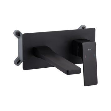 фотографія Змішувач для раковини Qtap Gemini прихованого монтажу QTGEM273BLM45694 Black Matt