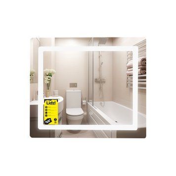 фото Зеркало Lidz Kubis (KU2) 700х600 с LED-подсветкой Touch, с антизапотеванием, с диммером, рег. яркости LDKU60070049286