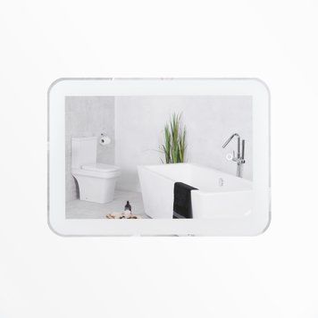 фотографія Дзеркало Qtap Swan 700х500 з LED-підсвічуванням Touch, димер, рег. яскравості Reverse QT167814145070W