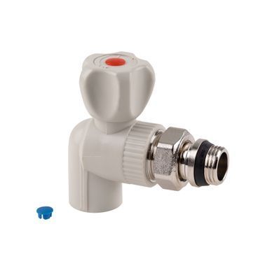 фото Кран шаровой радиаторный PPR Thermo Alliance 20х1/2" угловой