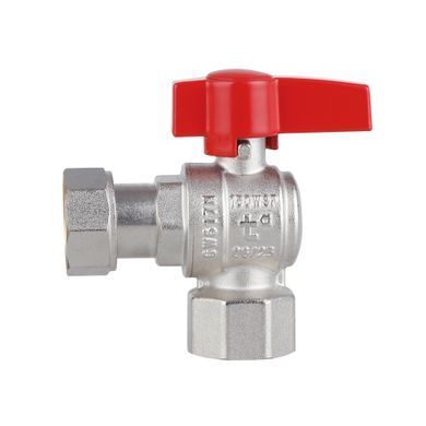 фото Кран шаровой Thermo Alliance Standart 3/4"ВВ угловой, PN40, с накидной гайкой TAS223W20