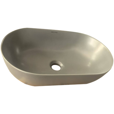 фото Раковина накладна Mixxus Premium ELLIPSE-0109 GRAY 500x300x140mm (MP6653)