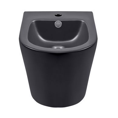 фото Биде подвесное Qtap Scorpio 515x360x345 Matt black QT1455053FMB