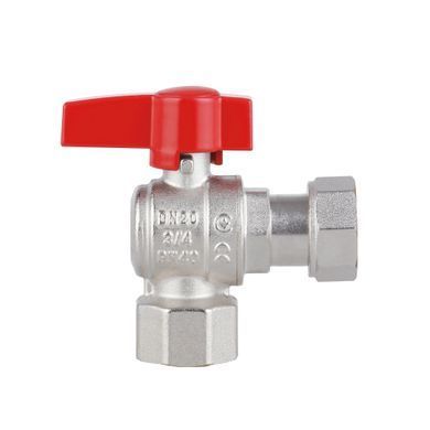 фото Кран шаровой Thermo Alliance Standart 3/4"ВВ угловой, PN40, с накидной гайкой TAS223W20