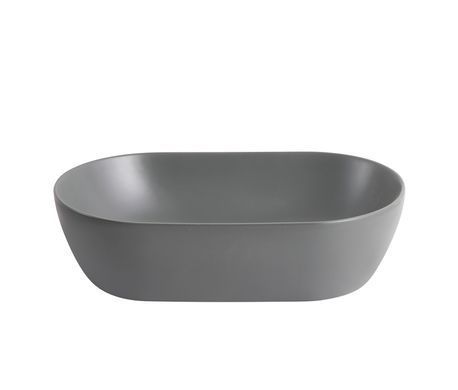 фото Раковина накладна Mixxus Premium ELLIPSE-0109 GRAY 500x300x140mm (MP6653)