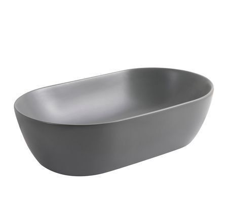 фото Раковина накладна Mixxus Premium ELLIPSE-0109 GRAY 500x300x140mm (MP6653)