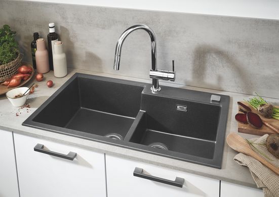 фото Змішувач для кухні з висувним виливом Grohe Minta (32321002)