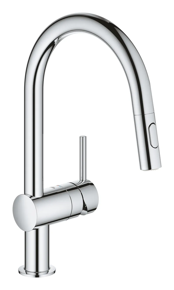 фото Змішувач для кухні з висувним виливом Grohe Minta (32321002)