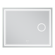 Дзеркало MIXXUS PREMIUM QUADRO MR20-100x80 з LED Touch, Anti-fog, димером, рег. яскравості, лінзою (MP6623)