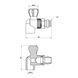 Кран шаровой радиаторный PPR Thermo Alliance 20х1/2" угловой