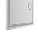 Дзеркало MIXXUS PREMIUM QUADRO MR20-100x80 з LED Touch, Anti-fog, димером, рег. яскравості, лінзою (MP6623)