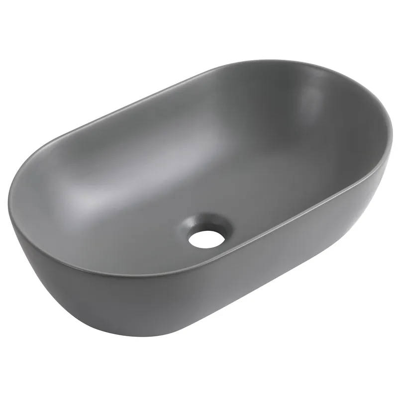 фото Раковина накладна Mixxus Premium ELLIPSE-0109 GRAY 500x300x140mm (MP6653)
