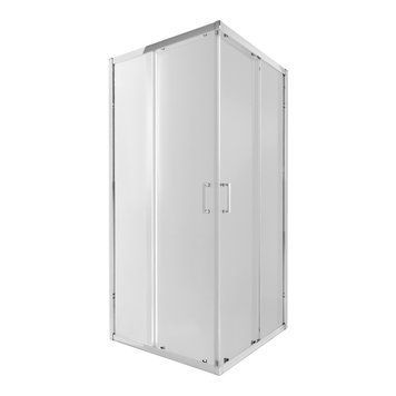 фото Душевая кабина Qtap Taurus CRM1011SC6 100x100 см, стекло Clear 6 мм, покрытие CalcLess без поддона