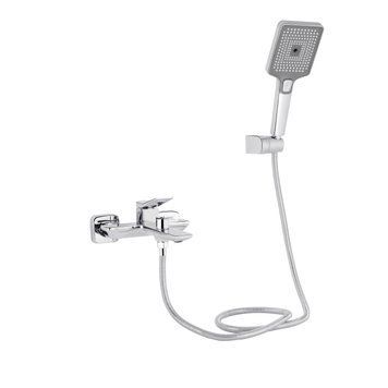 фотографія Змішувач для ванни Qtap Presto (з душовим гарнітуром) QTPRE259CRM45574 Chrome