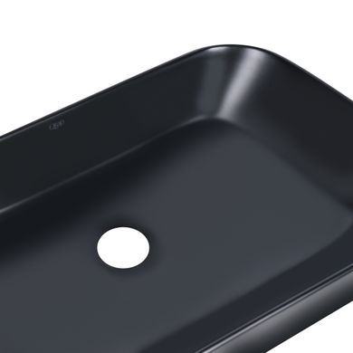 фотографія Раковина-чаша Qtap Scorpio 550х390х120 Matt black QT14112243MBN