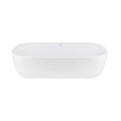 фото Комплект Qtap Robin: Раковина накладная прямоугольная 610x400x145 мм White + Донный клапан PU02