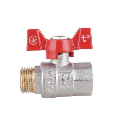 фото Кран шаровой Thermo Alliance Standart 1/2" ВН для воды (бабочка) SD607NW15PN40