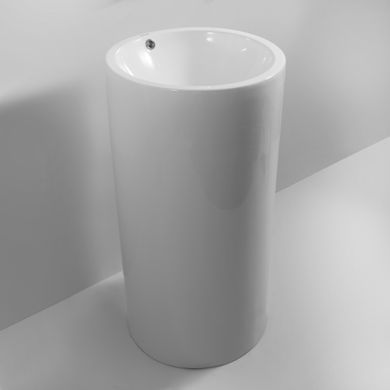 фото Раковина моноблок MIXXUS PREMIUM ELLIPSE-1101 460х460х855mm з переливом (MP6573)