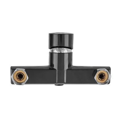 фото Змішувач для ванни PLAMIX OSCAR-009 EURO BLACK (без шланга та лійки) (Колір чорний) (PM0642)