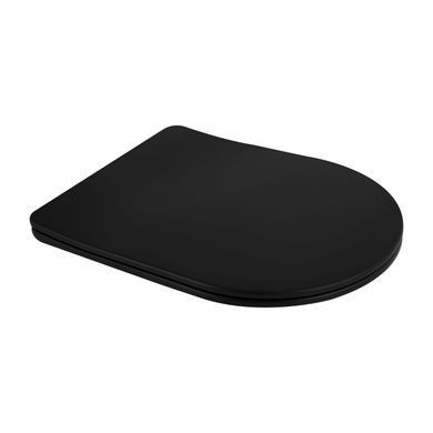 фотографія Унітаз підвісний Qtap Scorpio Ultra Quiet безобідковий з сидінням Soft-close MATT BLACK QT14332380AMB