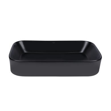 фотографія Раковина-чаша Qtap Scorpio 550х390х120 Matt black QT14112243MBN