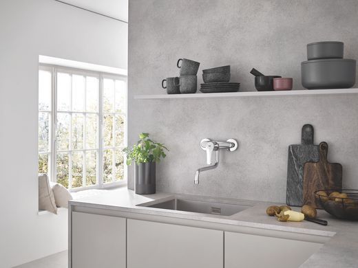 фото Змішувач для кухні для настінного монтажу Grohe Eurosmart New (32224003)