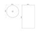 Раковина моноблок MIXXUS PREMIUM ELLIPSE-1101 460х460х855mm з переливом (MP6573)