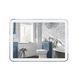 Дзеркало Qtap Swan 800х600 з LED-підсвічуванням Touch, димер, рег. яскравості Reverse QT167814146080W