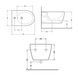 Биде подвесное Qtap Swan 520х360х320 White QT16555378W