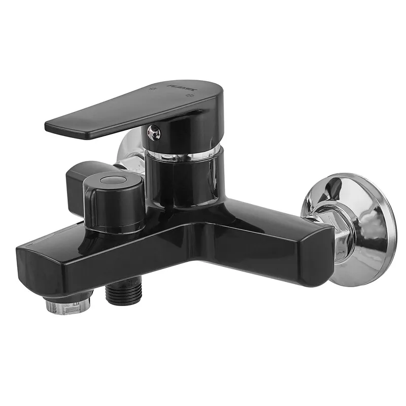 фото Змішувач для ванни PLAMIX OSCAR-009 EURO BLACK (без шланга та лійки) (Колір чорний) (PM0642)