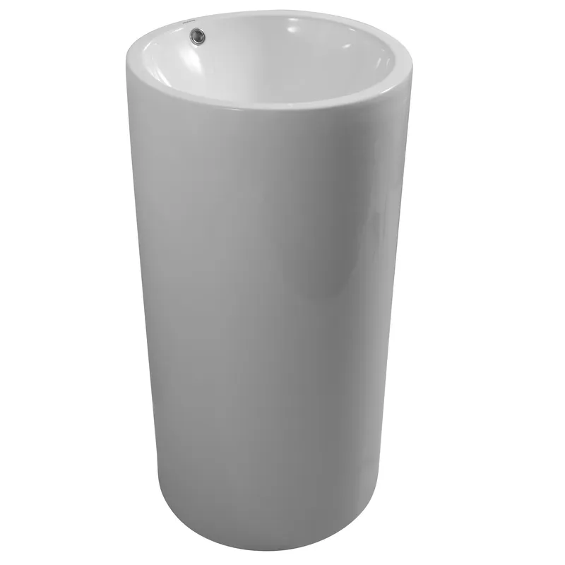 фото Раковина моноблок MIXXUS PREMIUM ELLIPSE-1101 460х460х855mm з переливом (MP6573)