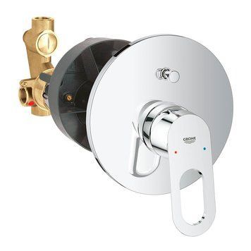 фотографія Смеситель скрытого монтажа для ванны Grohe BauLoop 29081000Grohe BauLoop 29081000 &ndash; стильный и функциональный смеситель скрытого монтажа, предназначенный для ванны. Он отличается лаконичным дизайном, надежностью и передовыми технологиями, обеспечивающ
