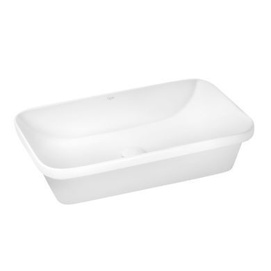 фото Раковина Qtap Scorpio 610х380х150 White с донным клапаном QT1411K491W