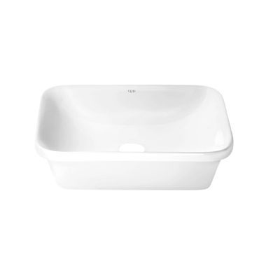 фото Комплект Qtap Scorpio: Раковина врезная прямоугольная 500х380х145 мм White + Донный клапан PU02