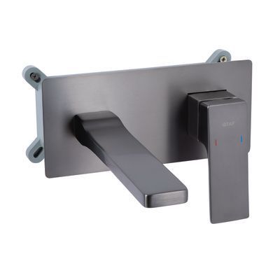 фото Смеситель для раковины Qtap Gemini скрытого монтажа QTGEM273GMB45695 Gunmetal Black PVD