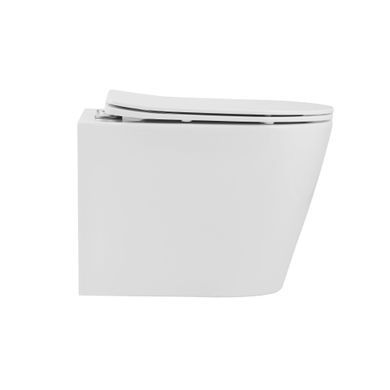 фотографія Унітаз підвісний Qtap Scorpio безободковий Ultra Quiet з сидінням Soft-close QT14332380AW
