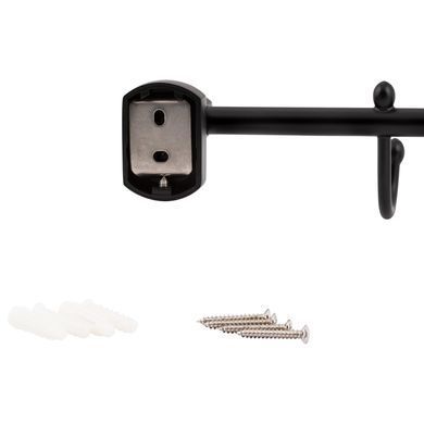 фото Держатель для полотенца Qtap Liberty 4 крючка 450 мм QTLIBBLM1154-4 Black