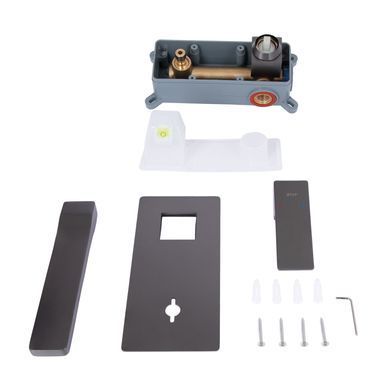 фото Смеситель для раковины Qtap Gemini скрытого монтажа QTGEM273GMB45695 Gunmetal Black PVD