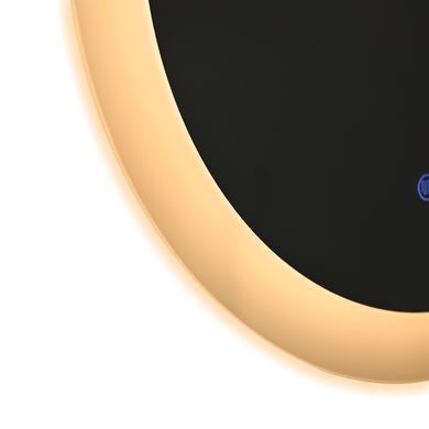 фото Зеркало Qtap Taurus R800 с LED-подсветкой Touch, с антизапотеванием, с диммером, рег. темп. цвета (3000-6500K) QT2478R807