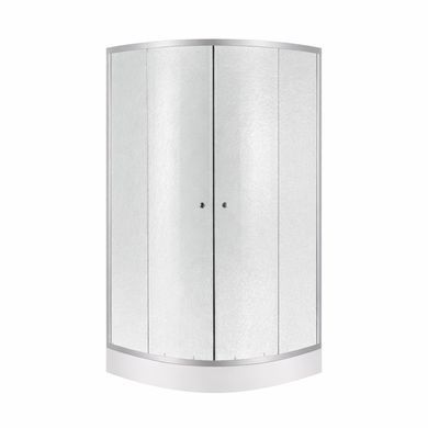 фотографія Набір Lidz душова кабіна Latwa SC80x80.SAT.LOW.FR, скло Frost 4 мм + піддон Kupala