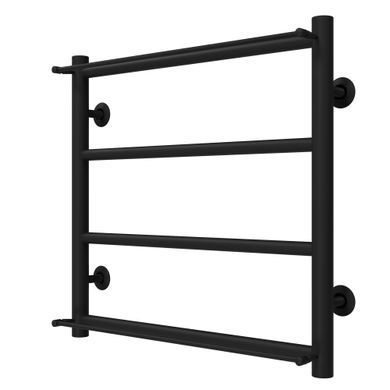 фото Рушникосушарка водяна Ladder П4 400х500 Deffi нержавіюча сталь (Чорний, Нижнє підключення)