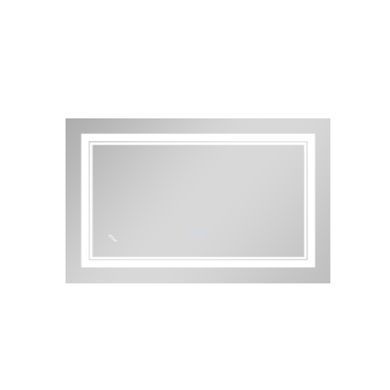 фото Зеркало Qtap Cardinal 500х800 с LED-подсветкой Touch, с антизапотеванием, с диммером, рег. темп. цвета (3000-6500K) Reverse QT0478C5080
