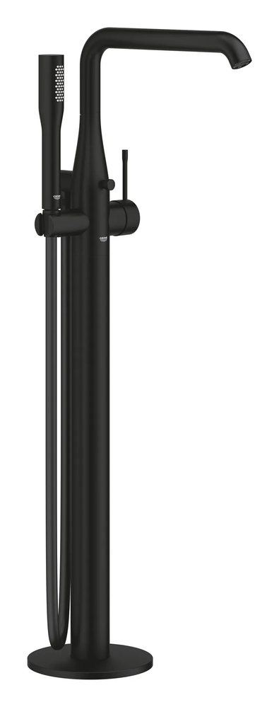 фото Змішувач для ванни підлоговий Grohe Essence 25248KF1 (чорний матовий) (25248KF1)