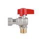 Кран шаровой Thermo Alliance Standart 1/2"ВН угловой, PN40, с накидной гайкой TAS224W15