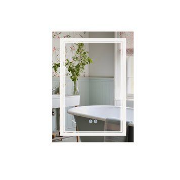 фото Зеркало Qtap Cardinal 600х800 с LED-подсветкой Touch, с антизапотеванием, с диммером, рег. темп. цвета (3000-6500K) Reverse QT0478C6080